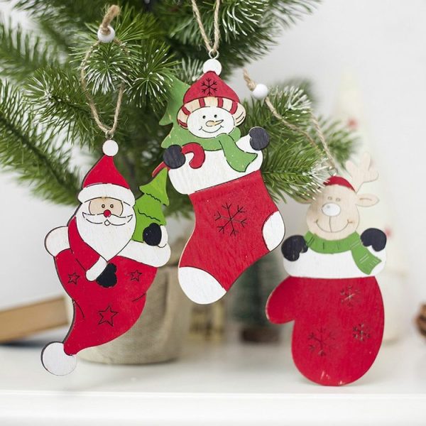 2 PCS Creative Painted Christmas Tree Decoration Pendant (Elderly) - Image 2