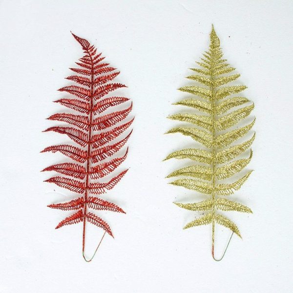 2 Bags Christmas Tree Colorful Leaf Pendant Decoration (Christmas Color Leaf4)