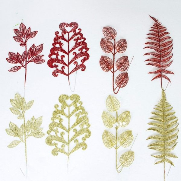 2 Bags Christmas Tree Colorful Leaf Pendant Decoration (Christmas Color Leaf4) - Image 3