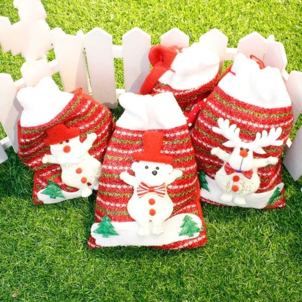2 PCS Christmas Thick Non-woven Gift Bag (Bear) - Image 5