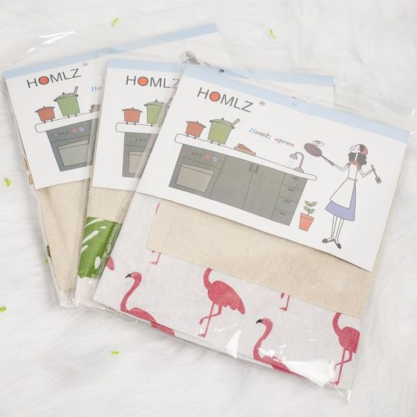 2 PCS Easter Ornaments Apron Cotton Print Cartoon Kitchen Coverall Home Decoration (Cactus) - Image 7
