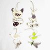 Pendant Easter House Name Creative Rooster Rabbit Bird Wooden Charm (Rabbit) - Image 5