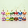 12 PCS Christmas Decorations Carousel Decorations Christmas Tree Wood Decoration Pendant