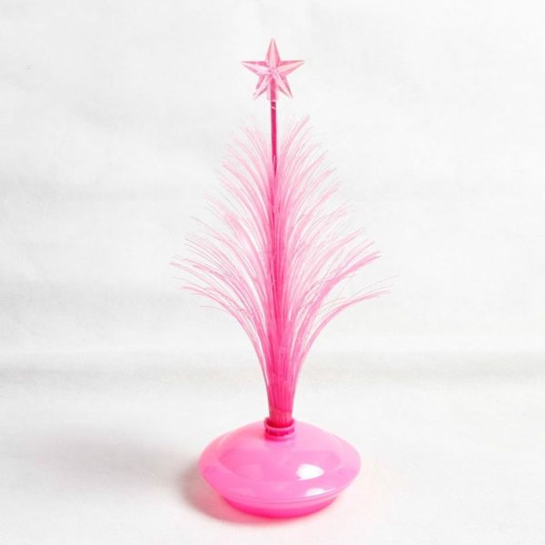 2 PCS Fiber Christmas Tree LED Light Christmas Tree Mini Desktop Small Decoration, Random Color Delivery - Image 2
