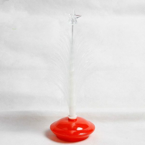 2 PCS Fiber Christmas Tree LED Light Christmas Tree Mini Desktop Small Decoration, Random Color Delivery - Image 3