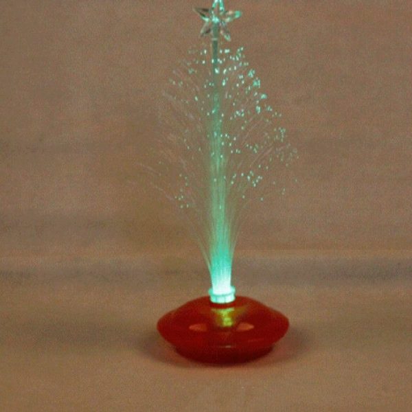 2 PCS Fiber Christmas Tree LED Light Christmas Tree Mini Desktop Small Decoration, Random Color Delivery - Image 5