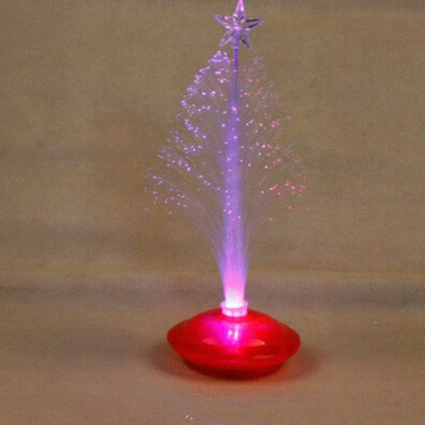 2 PCS Fiber Christmas Tree LED Light Christmas Tree Mini Desktop Small Decoration, Random Color Delivery - Image 6