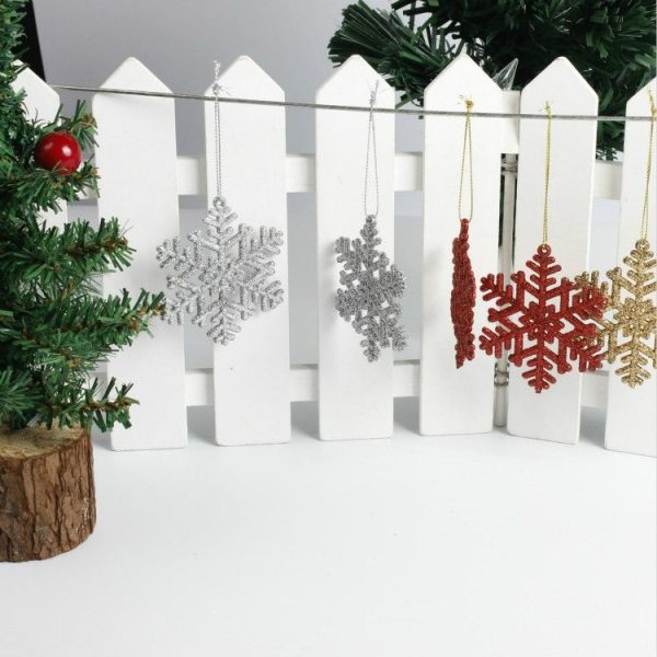 5 Packs Christmas Tree Party Snowflake Decoration, Size: 7CM