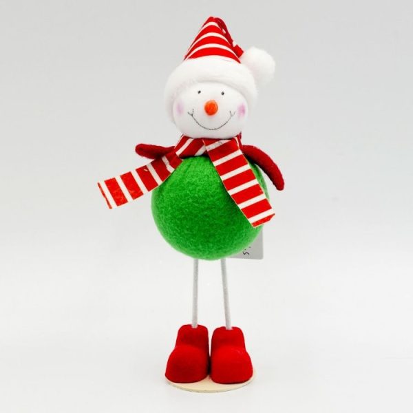 2 PCS Christmas Creative Fabric Bubble Doll Decoration Supplies (Snowman) - Image 2
