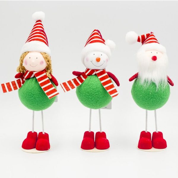 2 PCS Christmas Creative Fabric Bubble Doll Decoration Supplies (Snowman) - Image 3