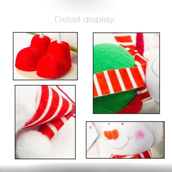 2 PCS Christmas Creative Fabric Bubble Doll Decoration Supplies (Snowman) - Image 5