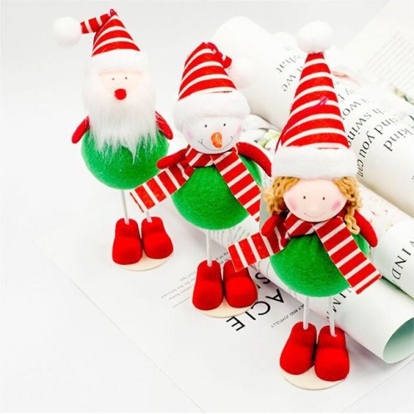 2 PCS Christmas Creative Fabric Bubble Doll Decoration Supplies (Snowman) - Image 7