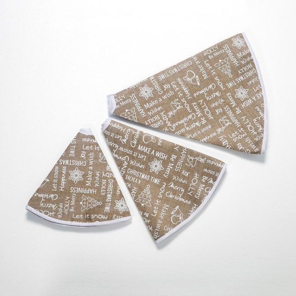 2 PCS Christmas Fabric Letter Print Christmas Tree Bottom Decoration Tree Skirt, Size: 80cm - Image 4