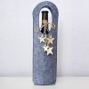 2 PCS Creative Christmas Felt Red Wine Bottle Set (Grey)