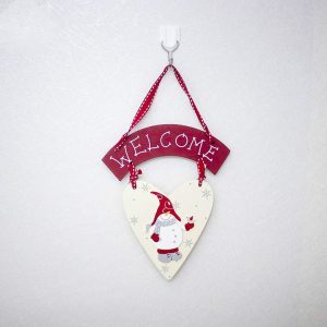 2 PCS Christmas Creative Wooden Painted Letters Decorative Tag (White Snowman Listing)