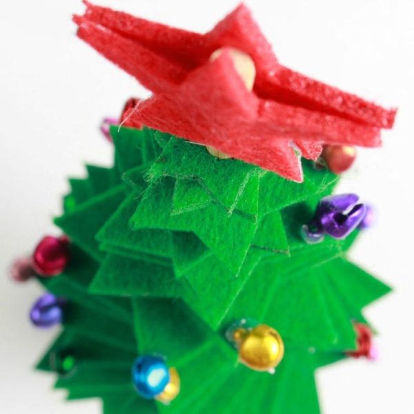 2 PCS Christmas DIY Non-woven Christmas Tree desktop Decoration Supplies (Green) - Image 4
