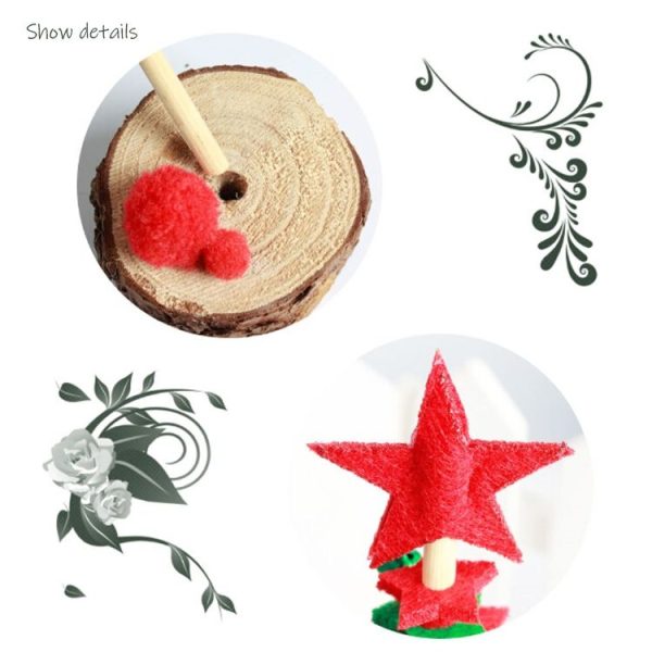 2 PCS Christmas DIY Non-woven Christmas Tree desktop Decoration Supplies (Green) - Image 5