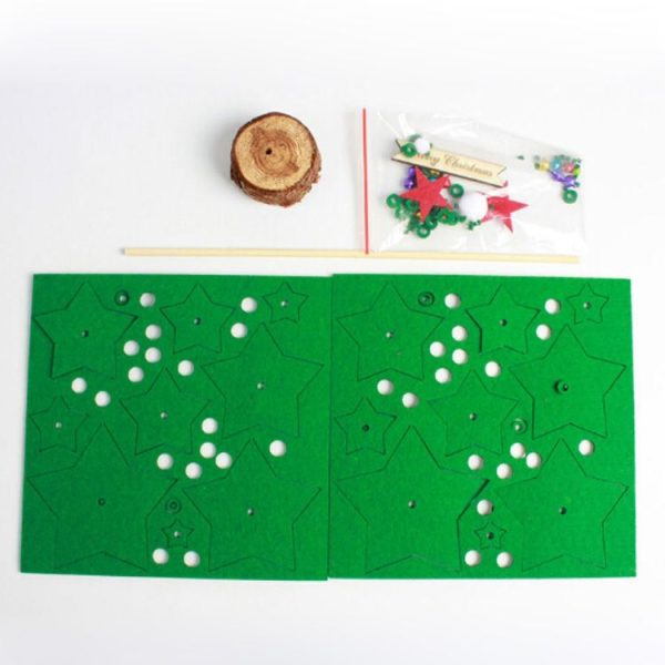 2 PCS Christmas DIY Non-woven Christmas Tree desktop Decoration Supplies (Green) - Image 6