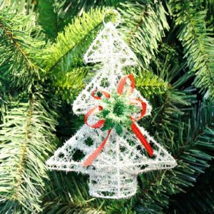 2 PCS Christmas Decorations, Wrought Iron Christmas Tree Ornaments (Christmas Tree)