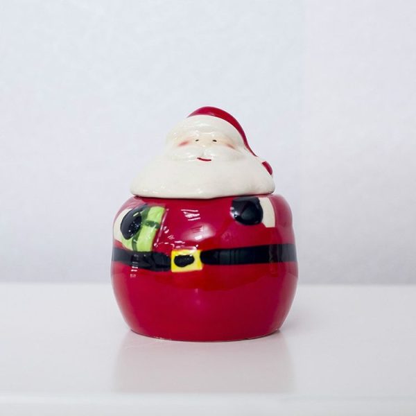 2 PCS Creative Christmas Kitchen Decorating Ceramic Spice Jar (Gift) - Image 2