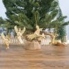 2 PCS ChristmasGold Powder Acrylic Angel Pendant Ornament, Specification: Four Angels - Image 5