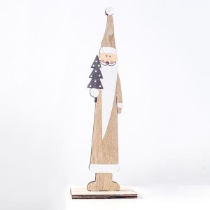 2 PCS Christmas Creative Wooden Print Mosaic Decoration (Old Man)
