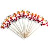 2 Packs Christmas Creative Decorations Wooden Christmas Toothpicks Fruit Sign (Old Man)