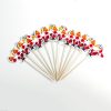 2 Packs Christmas Creative Decorations Wooden Christmas Toothpicks Fruit Sign (Old Man) - Image 2