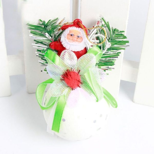 2 PCS Creative Christmas Santa Claus Particles Bubble Ball Decoration Pendant, Random Color Delivery - Image 2