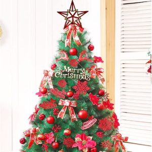 2 PCS Creative Golden Five-pointed Star Christmas Tree Top, Size: 20 cm