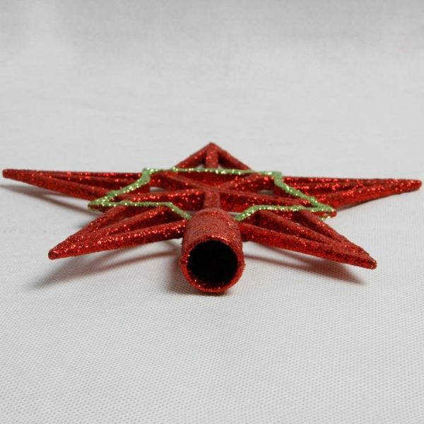 2 PCS Creative Golden Five-pointed Star Christmas Tree Top, Size: 20 cm - Image 4