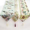 Retro Home Flower Butterfly Embroidery Cotton Linen Table Mat Coffee Table Mat Holiday Decoration (B Section) - Image 3