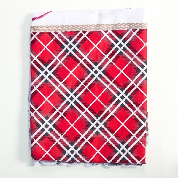 2 PCS Christmas Cartoon Printed Polyester Tablecloth Ornament, Size: 150x180cm (Stripe) - Image 3