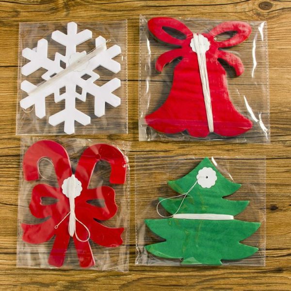 2 PCS Christmas Paper Hollowed Out Flower Christmas Mall Hotel Decoration, Specification: Snowflake - Image 5
