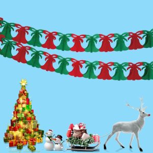 2 PCS Christmas Paper Hollowed Out Flower Christmas Mall Hotel Decoration, Specification: Bell