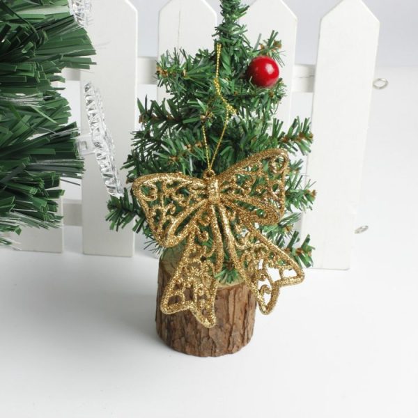 2 PCS Christmas Decoration Bowknot Christmas Tree Pendant Party Decoration - Image 2
