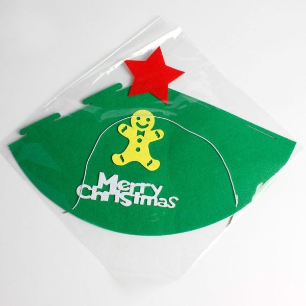 2 PCS Christmas Cartoon Non-woven Hand-assembled Gift Decorative Hat Without Dolls (Small Deer) - Image 4