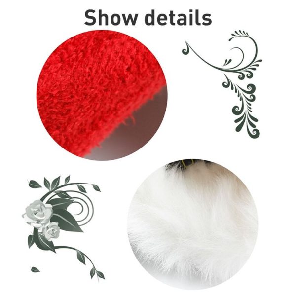 Christmas Fleece Pack Refers Double Layer Warm Padded Gloves - Image 5