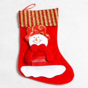 Christmas Sock Christmas Candy Bag Santa Gift Bag Christmas Pendant (Christmas Snowman)