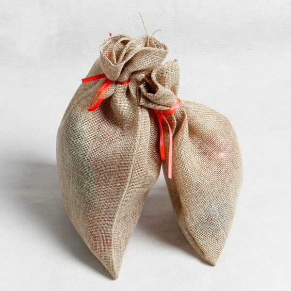 Christmas Linen Drawstring Candy Storage Pouch, Specification: Primary Color Small Size 20*13cm - Image 2