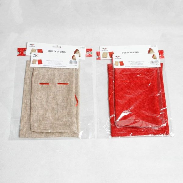 Christmas Linen Drawstring Candy Storage Pouch, Specification: Primary Color Small Size 20*13cm - Image 5