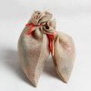 Christmas Linen Drawstring Candy Storage Pouch, Specification: Primary Color Large Size 24.5*17cm