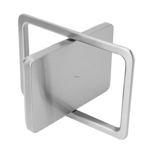 Embedded Type Stainless Steel Swing Cover Flip Kitchen Countertop Trash Can Lid Cap, Size: Round Drawing 20cm Diameter (Silver) - Image 6