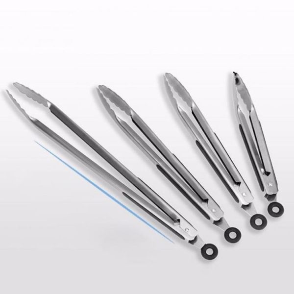 Stainless Steel Silicone Handle Kitchen Food Meat Barbecue Clip, Size: 9 inch - Image 4
