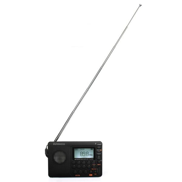 Retekess V-115 Full Band Radio FM AM Portable MP3 Player (Black) - Image 2