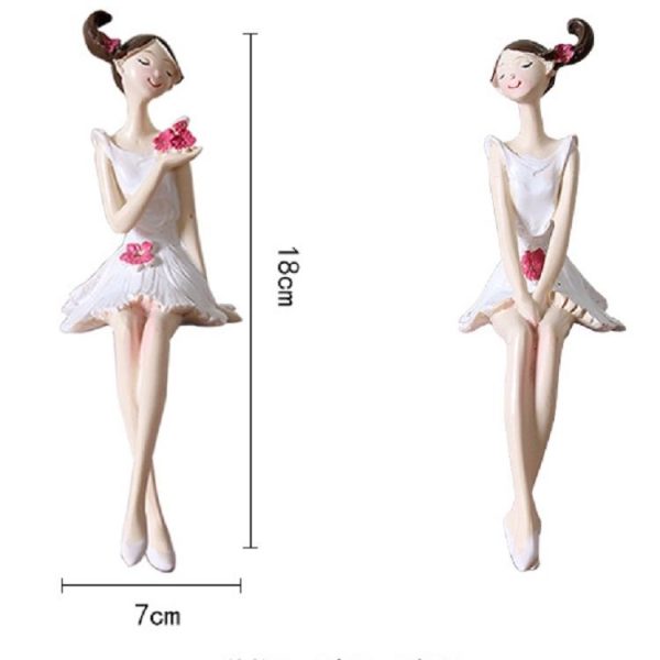 2 PCS Resin Angel Statue Craft Wedding Gift Home Decor, Style: Sitting - Image 9