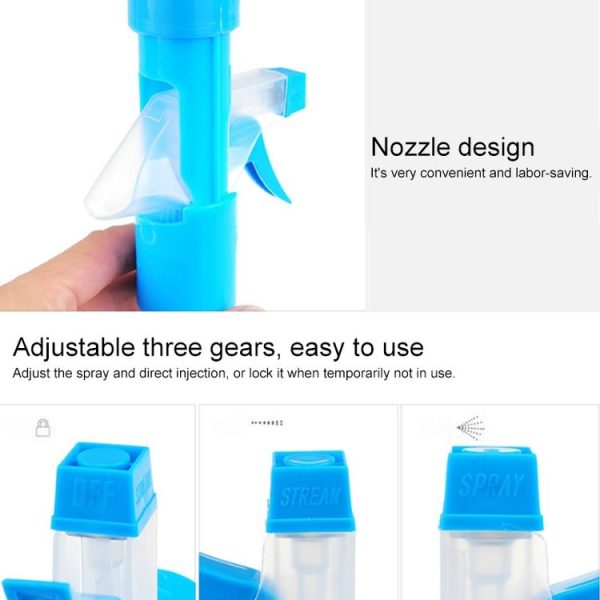 Multi-functional Double-sided Cleaning Scraper Household Tool Spray Water Brush Glass Scraping Tool Cleaner (Orange) - Image 4