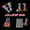 2 Set 100 PCS / Set Gift Lollipop Cookie Bag Packaging Supplies, Specification: 6*9 Double Sided 7 Wire - Image 3