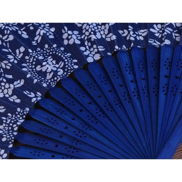 2 PCS 6 inch Women Single-sided Bamboo Fan Fabric Fan Featuring Craft Fan, Random Pattern Delivery - Image 7