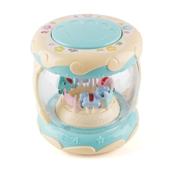 Children Touch Multi-function Hand Drum Music Early Education Intelligence Toys with Lights (Green) - Image 2